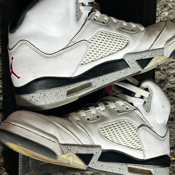 Jordan 5 Retro White Cement (10.5) - Picture 2 of 9